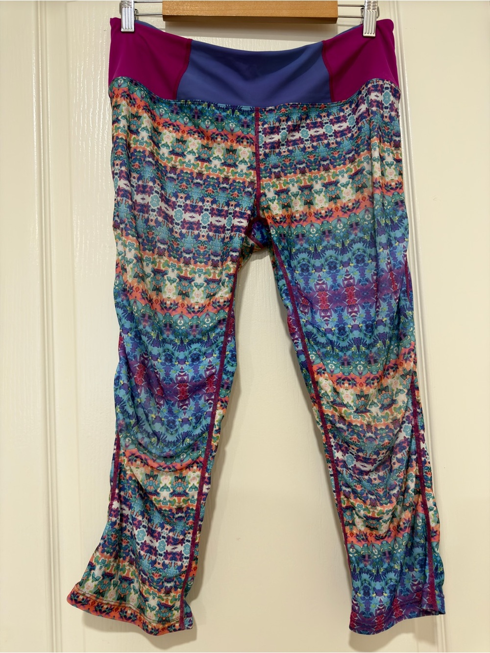 prAna Swim Yoga Pants Women's Large Printed UPF Water Leggings